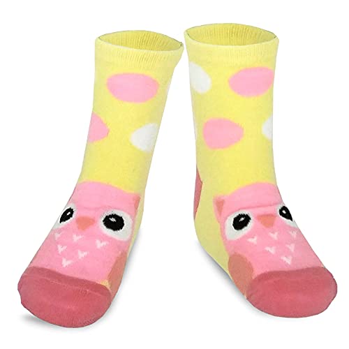 Little Kids Toddler Girls' Everyday Casual Crew Socks Cotton Floral Heart Stripe Polka Dot 6-pair