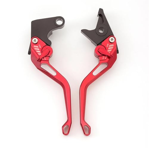 YUQUDGELKY Für Suzuki XF650 XF-650 Für Freewind XF 650 1997-2002 2001 2000 1999 1998 Aluminium Motorrad Einstellbare Bremse Kupplung Hebel(ROT)