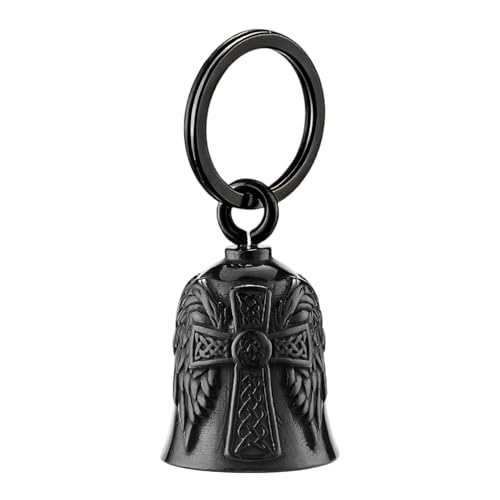 Campana de Motocicleta – Amuleto de Cuerno de Buena Suerte, Campanas espirituales para Motocicletas con Significado Protector, Campana de Metal con para Colgar, Accesorio de Motocicleta para Bici