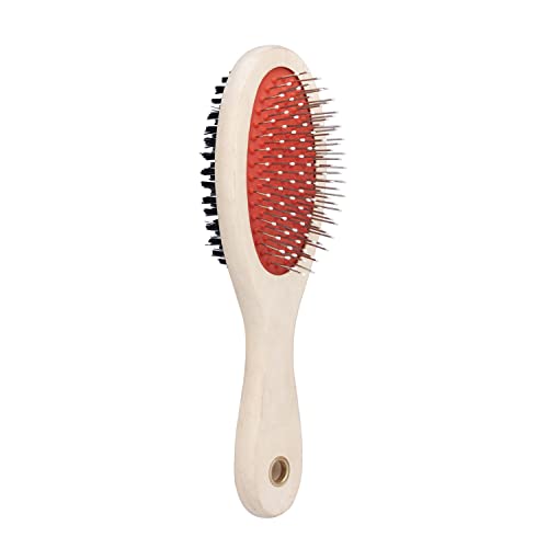 Woofy 2 in 1 Wooden Dog Brush Double Sided | Pets Grooming Wooden Brush for Massaging Bathing and Hair Removal for Dogs & Cats - Colorfull (B0C1S61HWX) Amazon Price History, Amazon Price Tracker