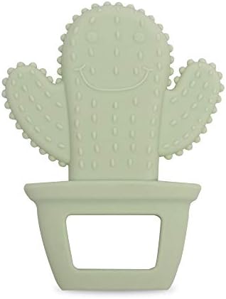 Baby Silicone Teether,Sensory Chew Toys,BPA Free Soft and Effective Infant Teething Pain Relief Toys,Freezer Safe,Food Grade Silicone,Best Shower Gift for Boys and Girls (Cactus)