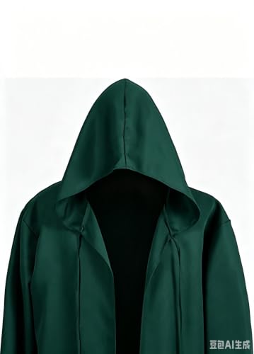 Image of GOLDSTITCH Men Hooded Robe Cloak Knight Fancy Cool Cosplay Costume