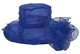 Jixin4You - Sombrero de verano plegable para playa, #B Blue, 56 cm, #B Blue, 56 cm