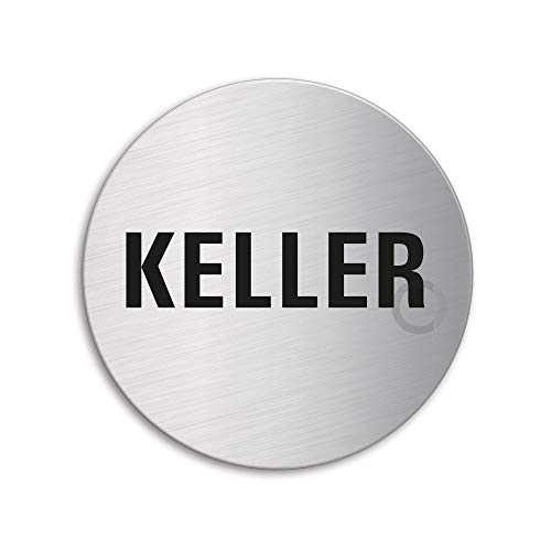 Schild 'Kein Trinkwasser' Aus Edelstahl – Ø 75 Mm, Selbstklebend, Schwarzer Print, Made In Germany