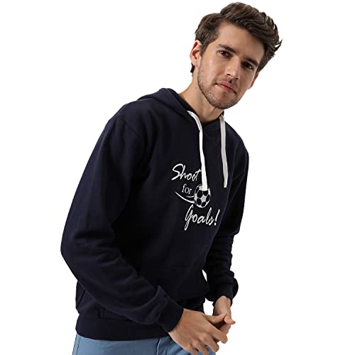 Image of CAHOOT Men's Printed Sweatshirt Regular Fit for Casual Wear | Full Sleeve | Cotton | Stylish Sweatshirt Crafted with Comfort Fit and High Performance for Everyday We