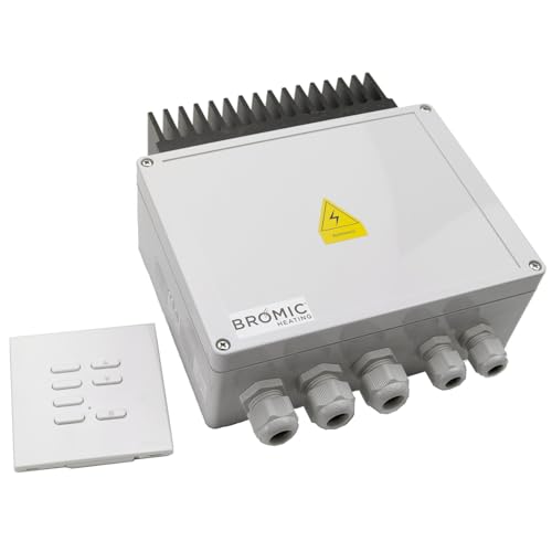 Bromic Heating BH3130011-1 Controls - Dimmer Switch for Smart-Heat Electric Heaters with Wireless Remote, Tungsten Wireless Dimmer Control with Remote for Bromic Heaters
