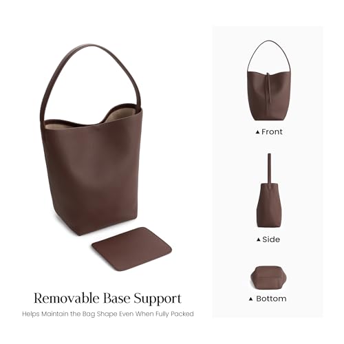 beful Coffee Brown Bucket Tote