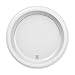 Dixie Basic 8.5 Inch Light-Weight Paper Plates By GP PRO, White, 500 Count (125 Disposable Plates Per Pack, 4 Packs Per Case), DBP09W