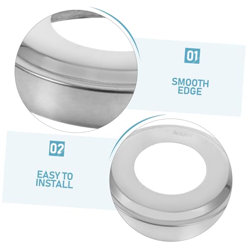 Cubiertas para pasamanos de escalera de piscina de acero inoxidable Toddmomy 4 piezas miniatura 3