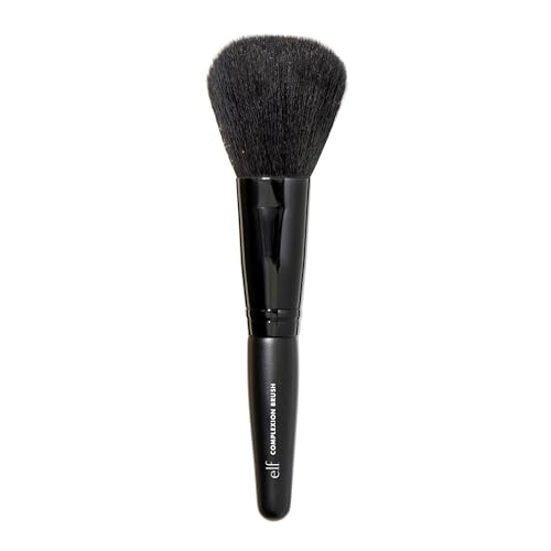 e.l.f. Complexion Brush, Oversized Face Make-up Brush, Creates an Even & Natural Finish, Use With Powder, Blush & Bronzer, Vegan & Cruelty-Free