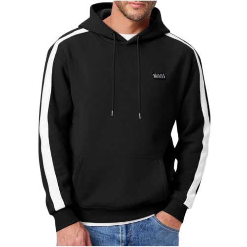 Heated Sweatshirt for Men 29 Heating Zones 3 Levels Winter Pullover Black - image 1