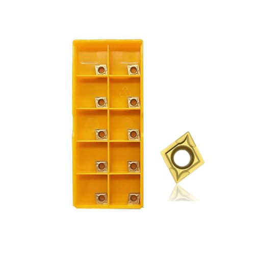 Image of 50PCS CCMT21.51 CCMT060204 Carbide Turning Inserts,CCMT Insert Insert Mutilayer Coated Lathe Replacement Inserts for Lathe Turning Tool Holder Boring Bar Inserts