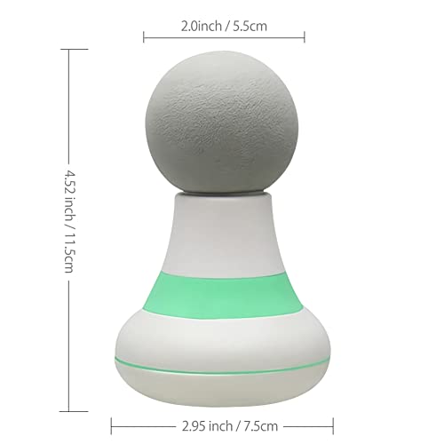 Upgrade 2.0In*4.5In - Mini Electric Handheld Massager Wand, Powerful 6 Speed Vibration Modes,Cordless Handheld And Portable,Suitable For Shoulder,Neck And Back Massage-White #TOP2