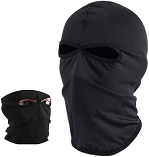 Men's Balaclavas Breathable Balaclava 2 Hole Lightweight Black Ski Mask Multipurpose Balaclava Face Mask Windproof Sports Headwear Solid Helmet Liner for Cycling Sports