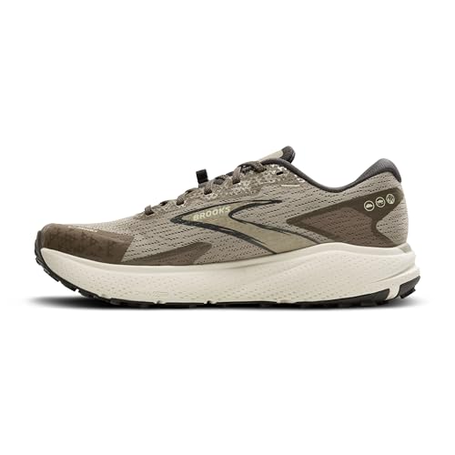 Brooks Men’s Divide 5 Trail Running Shoe - London-Fog/Falcon/Ebony - 7 Medium