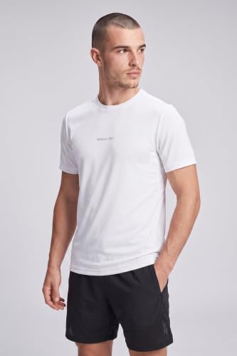 Image of Reebok Men's Polyester Gym T-Shirt - Quick Dry Moisture Wicking Sports T-Shirt for Men | Workout Running Training Tshirt for Men | Half Sleeve Active Tee