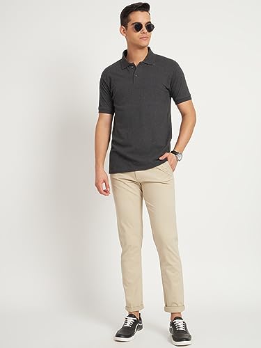 Image of KARGEENS Men Kargeens Men's Cotton Slim Fit Casual Chinos Trousers for Men Stylish