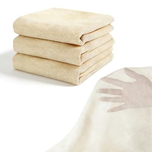 Cheesecloth for Straining, Reusable Muslin Cloth for Cooking 50x50cm, Unbleached Cotton Straining Cloth for Nut Milk, Yogurt, Cheese, Jam & Steaming, Washable Food Grade Cloth (3 Pcs)