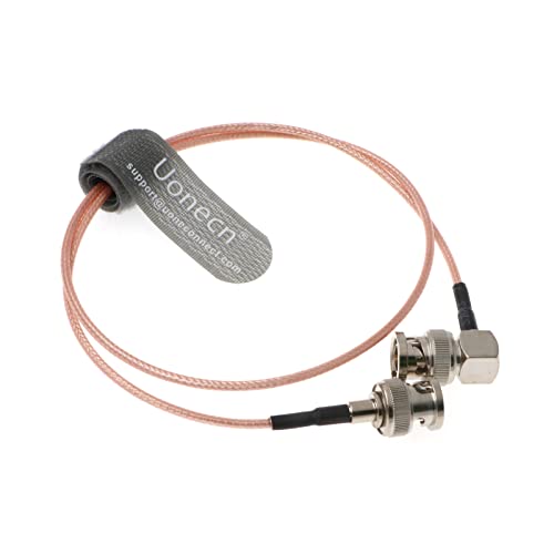 Uonecn Rg179 Hd-Sdi Cable Bnc Male To Right Angle Bnc Cable 75Ohm Megaflex For Blackmagic Hyperdeck Shuttle And Bmcc Bmpc Hyperdeck Cameras 24'' #TOP2
