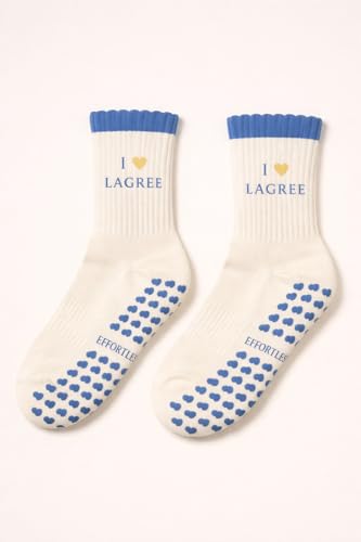 Image of Shapes Studio Half Calf Grip Socks, Cute Fruit Pilates Socks, Ruffle Socks, Non-Slip for Barre Yoga