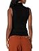 Vince Women's Sleeveless Turtleneck Shell, Black, Extra Large