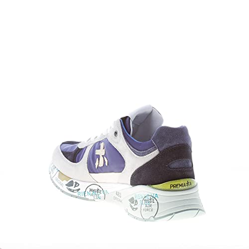 Primavera/Estate 2023 PREMIATA Uomo Sneaker Mase 6155 in camoscio Grigio e Tessuto Nylon Blu Color Grigio Size 44