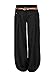 Produktbild Cindeyar Damen Haremshose Elegant Winter Pumphose Lange Leinen Hose mit Gürtel Aladin Pants,1 Hosen+1 Gürtel (L, Schwarz)