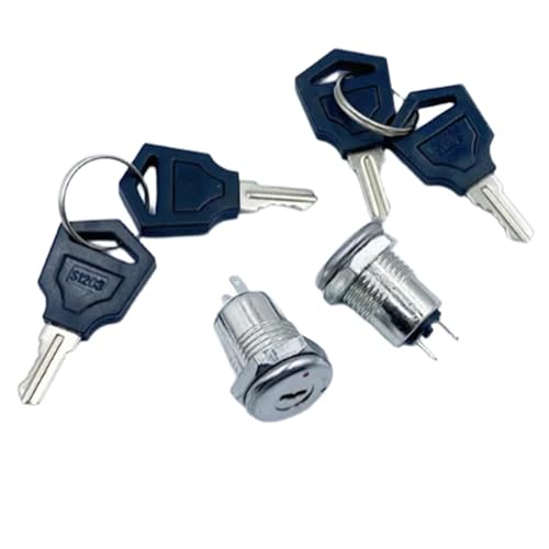 Interruptor de bloqueo S1203 de 12 mm con llave evita giros sueltos en paneles 5