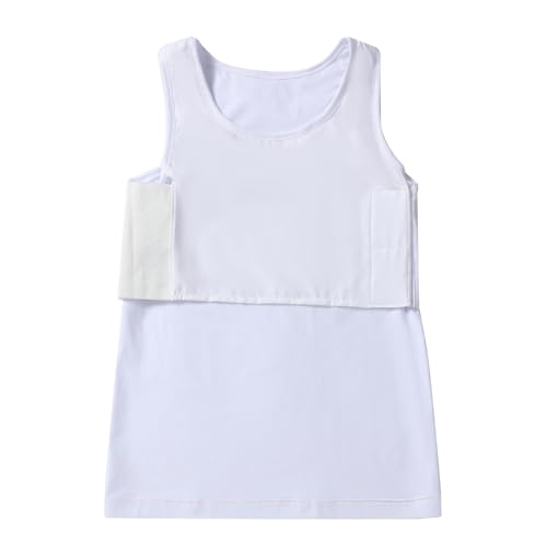 Image of Tomboy Transgender Lesbian FTM Cotton Long Elastic band Built-in Chest Binder