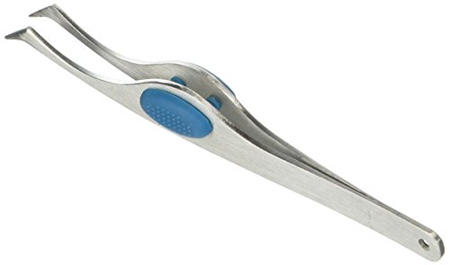 Dritz 818 Soft Grip Tweezers, Silver