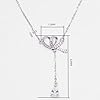 HUACAI Diary 925 Sterling Silver Heart Necklace for Women with Moissanite Diamond Pendant, Fashion Anniversary or Birthday Gift for Wife, Luxury Jewelry for Ladies Mom Girlfriend Girls #4