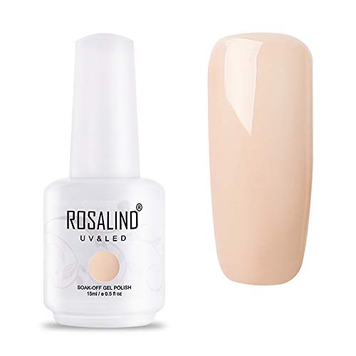 ROSALIND Esmaltes de uñas semipermanentes para uñas black red pink nude Serie de colores Elegant Soak Off Esmalte de uñas semipermanente Beauty Gel Manicure 7ml (08)