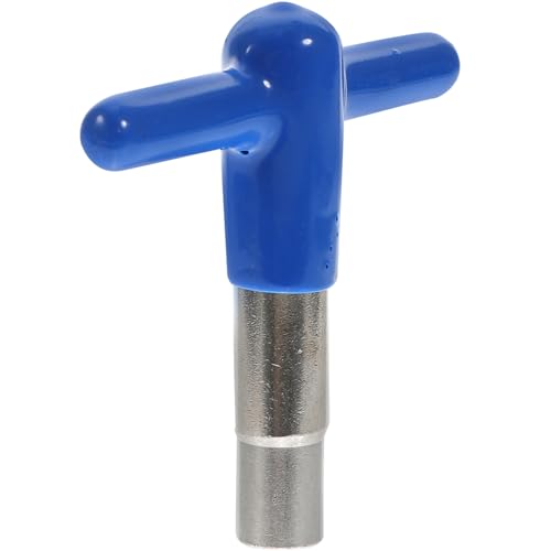 ibasenice Universal Drum Keys Zinc Alloy T-shaped Drum Tuner Key with Blue Silicone Cover Portable Flexible Tuning Tool for Beginner