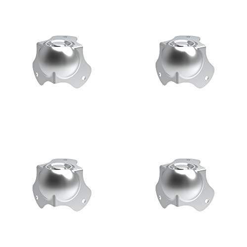 Image of Penn Elcom Flight Case Large Ball Corner (Set of 4) Bottom /Female /Leg | Zinc Finish | DJ /Audio /Sound Box (5.78 * 5.78 * 5.78 cm) Round Angle Edge | Case Protection with 3 Holes | Easy to Fit