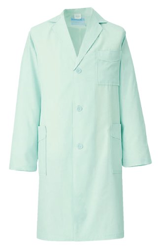 251男性用シングル 診察衣ハーフ丈S-3Lドクター医療白衣 3L 92:ミントグリーン