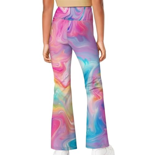 American FlagGirls Flare Leggings Butt Lift Wide Leg Pants Dog Paw Kids Clothes 7-14 Years4