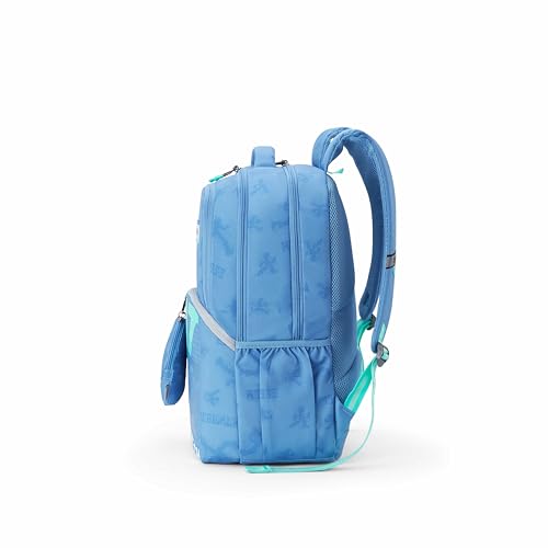 Image of American Tourister Uni-Teen | 32 Ltrs | 3 Compartments | Bottle Pocket | Ergonomic Padded Back Panel & Shoulder Straps | Secondary School Backpack | 1 Year International Warranty | Elemental Blue