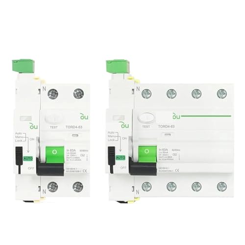 Disjoncteur différentiel automatique 4 pôles résout les pannes électriques sans réarmement manuel