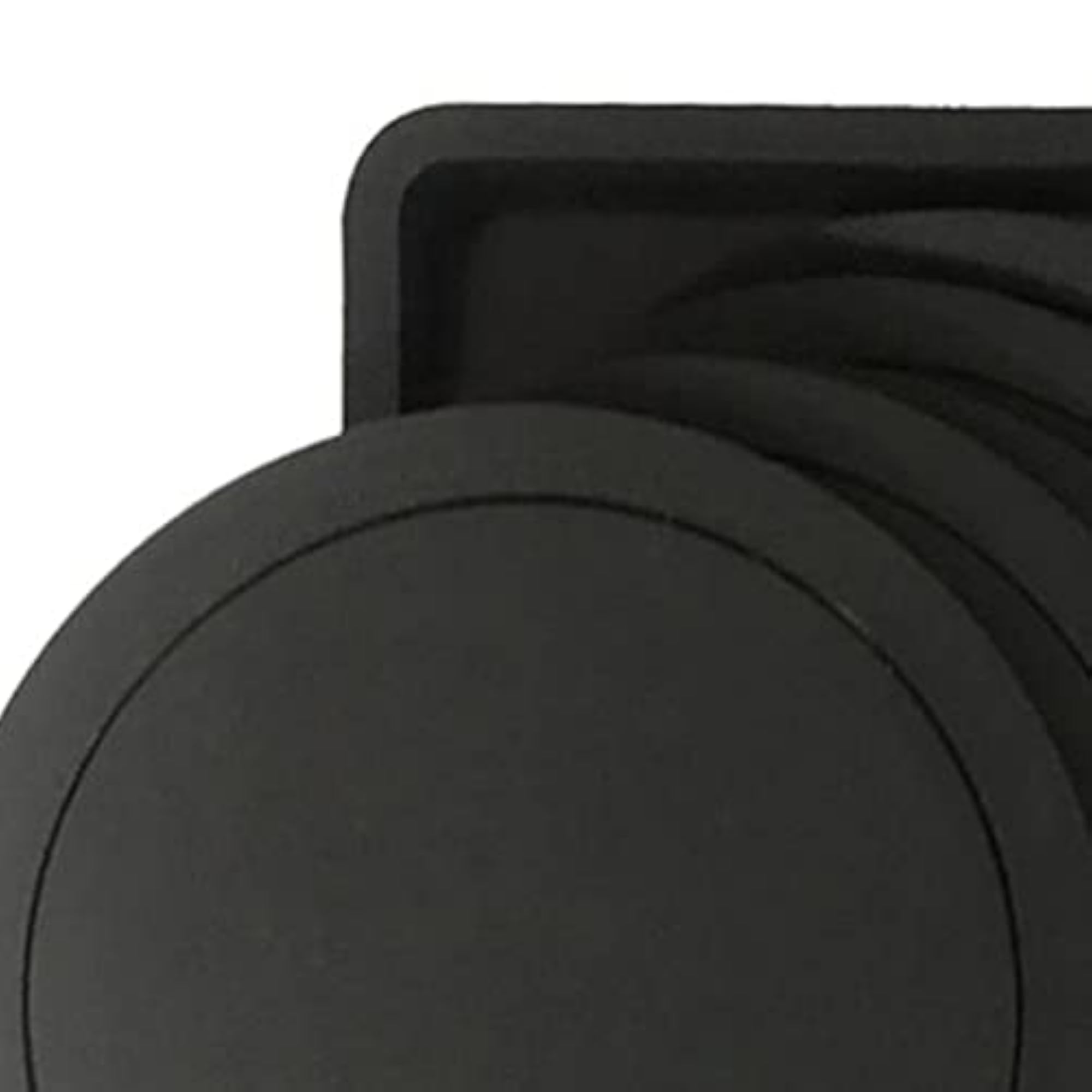 7X Heat Resistant Table Coaster Set, Black