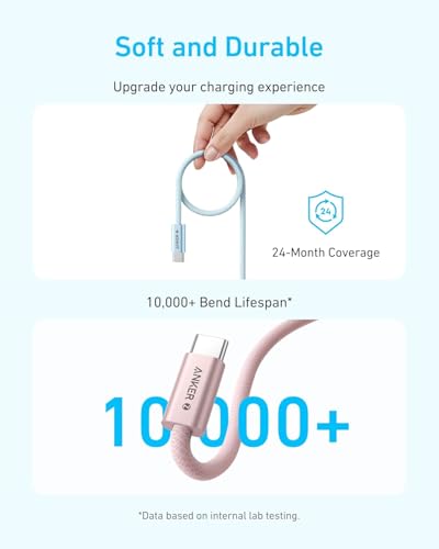 Image of Anker 240 W USB C to USB C Cable PD 3.1 [Pack of 2] 1 m | USB C charging cable for iPhone 17 Pro Max /iPhone Air /16 /15 series, Samsung Galaxy S25 /S26, MacBook Pro /Air and iPad Pro /Air