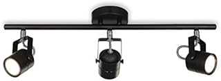 KARMIQI LED Ceiling Spotlights Black Modern Flush Mount Light Fixture Industrial Rotatable Ceiling Light GU10 Bulbs Included for Kitchen Corridor Gallery Hallway Workroom