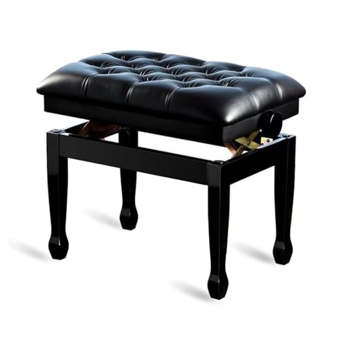 Banc de piano réglable en hauteur avec rangement pour pratique musicale à la maison