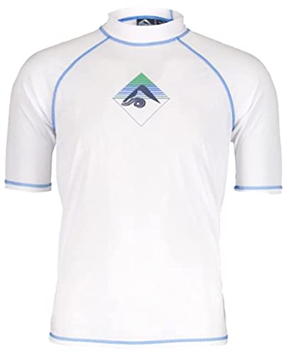 Image of Kanu Surf Men's Fiji UPF 50+ Short Sleeve Sun Protective Rashguard Swim Shirt