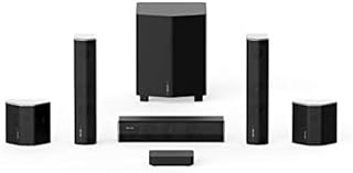 Enclave CineHome II 5.1 Wireless Home Theater Surround Sound System for TV - 24 Bit Dolby Audio, DTS, WiSA Certified - CineHub Edition - Plug and Play Home Theater Audio
