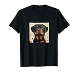 Disegno artistico grafico a forma di cucciolo di rottweiler per gli amanti degli animali domestici e degli amanti dei cani.