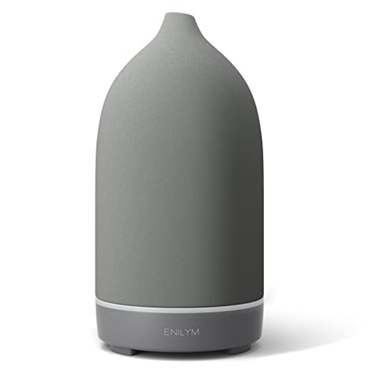 Ceramic Diffuser, Aromatherapy Essential Oil Diffuser for Room,Stone Diffuser Living Room(Grey)