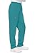 Cherokee Women's Workwear Elastic Waist Cargo Scrubs Pant, Teal Blue, Medium