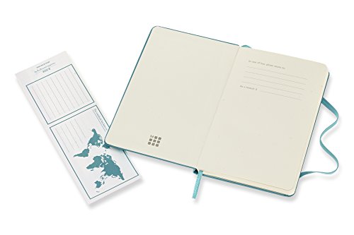 Moleskine Classic Notebook, Hard Cover, Pocket (3.5" X 5.5") Dotted, Reef Blue, 192 Pages #TOP2