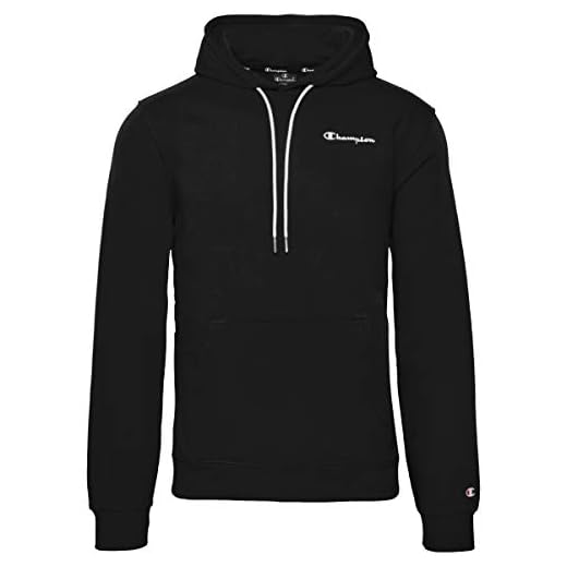 Champion herr huvtröja med huva sweatshirt, svart, XXL