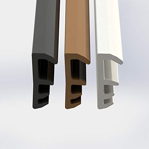 Preisvergleich Produktbild Fensterdichtung Dichtung 5mm Nutbreite 12mm Falz hochwertige Gummidichtung Holzfensterdichtung Stahlzargendichtung Fenster spart Heizkosten 10 Meter braun